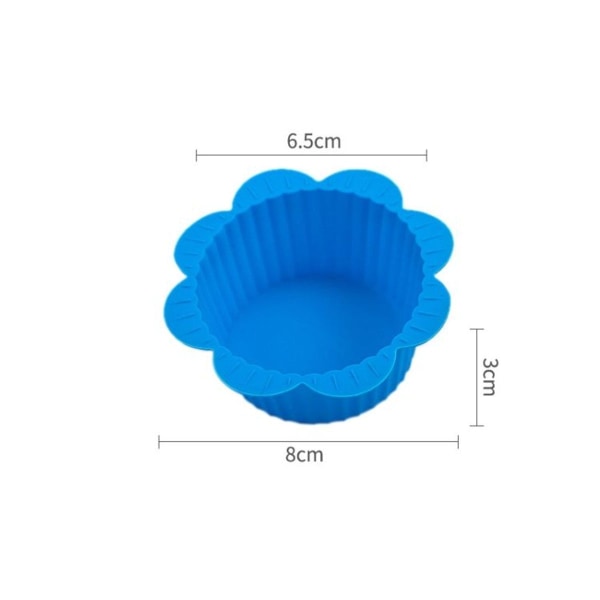20 stk. DIY bageform Macaron blondemønster silikoneform til kagekop budding