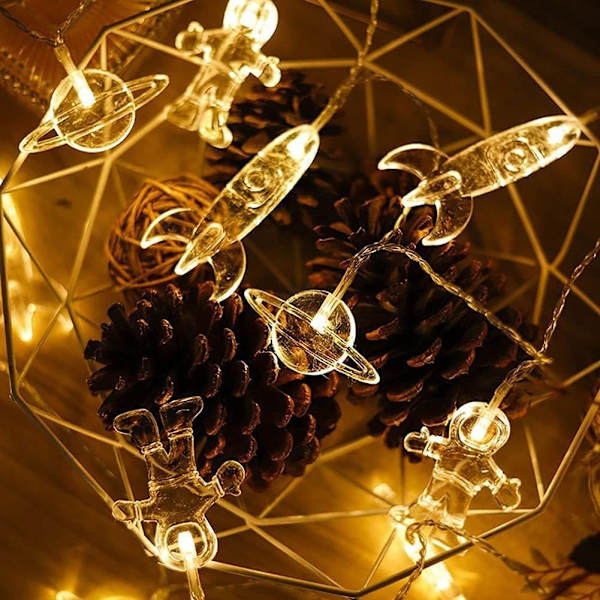 XINGHE LED-ljusslinga i akryl för sovrum, inomhus och utomhus (varmvit, 6 m, 40 LED)