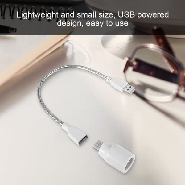 5V 1W langvarig plast mini USB LED-lampe for studie KLB