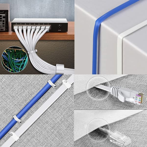 Cat6 Ethernet, Cat-6 fladt RJ45 computer internet LAN 5M