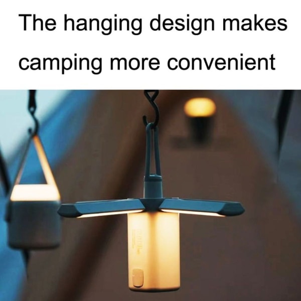 Utomhus Camping Bärbar Ljus Camp Tält Hänge Ljus Hopvikbar Bärbar Cam