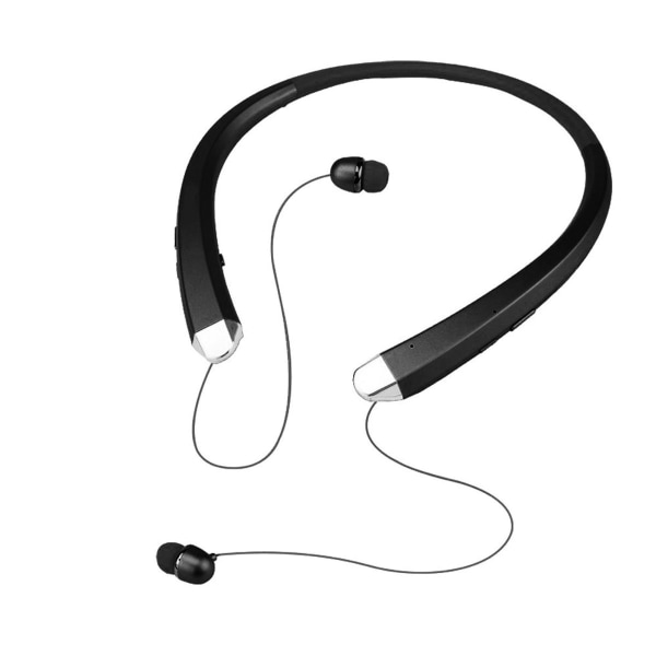 Bluetooth-kuulokkeet, langaton kaulapanta-kuuloke mustalla