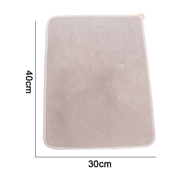 Diskunderlägg, mikrofiber torkmatta, superabsorberande, mikrofiber, beige
