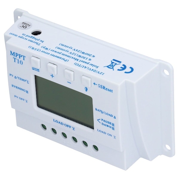 10A 12/24V MPPT PWM aurinkolataussäädin LCD-näytöllä KLB