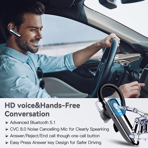 Langattomat Bluetooth-kuulokkeet, Bluetooth 5.1 Langaton Yyk-530-1