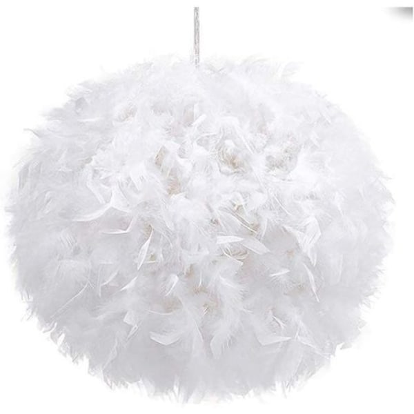 Hängande lampa i fjäderform, 30cm, E27-sockel (lampa ingår ej)