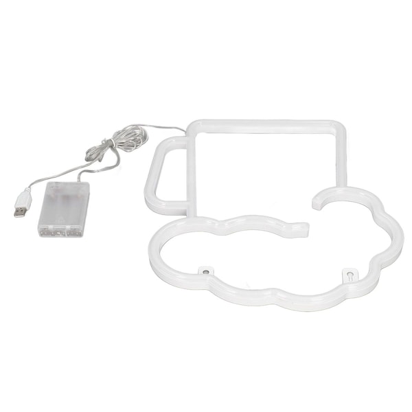 Neonölsskyltar, gula, vita, batteridrivna, USB-drivna, IP45 KLB