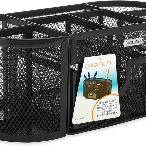 Mesh blyantkoppholder, fire rom, stål, 8,7\"x KLB