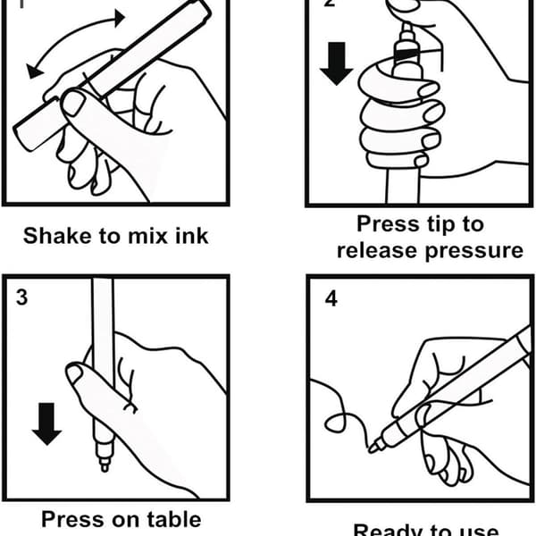 Multifunktionell DIY graffitipenna, 12 färger KLB