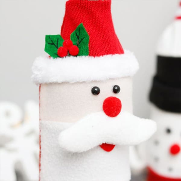 Juleflaskepose - Håndlaget - Nisse Vinflaskehette KLB