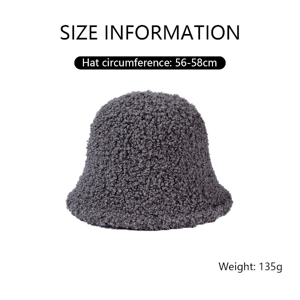 Vinter Faux Fur Uld Spand Hat Fuzzy Varm Hat Vindtæt Cap Shear Style1 KLB