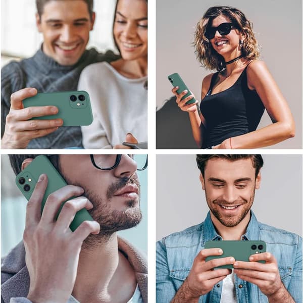 iPhone 11 Fodral, Silikon [Kantiga Kanter] & [Kameraskydd] Förbättrat