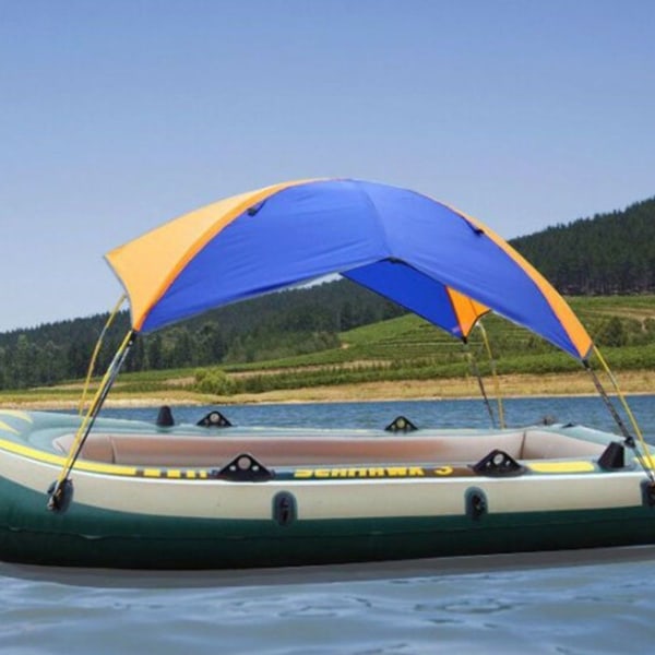 Telt, sammenleggbar kalesje for gummibåt og camping, 2-4 personer, solskjermende kalesje KLB