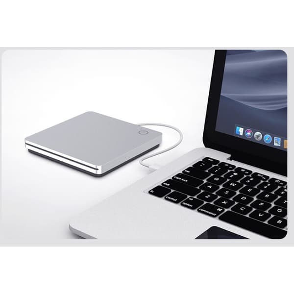 Extern CD DVD-enhet USB 3.0 Milfech Bärbar Slim CD/DVD-RW-brännare med typ