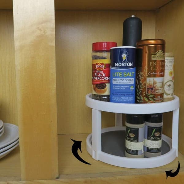 Tier Non-Skid Spinning Turntable Pantry/Cabinet/Counter KLB
