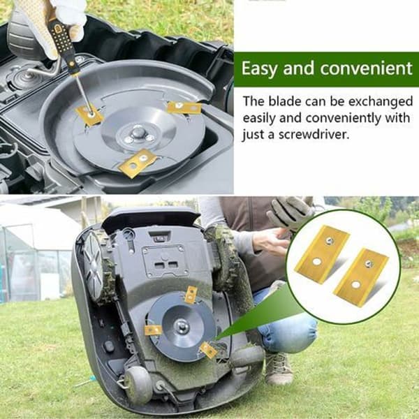 Titaniumskiftblad 30 stk Trimmerblad Robotblad KLB