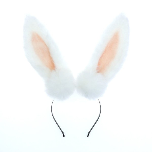 Pehmo Furry Rabbit -päähineet Keinotekoinen Rabbit Ear -pääpanta Simulaatio KLB