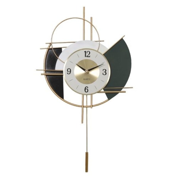 Stue Verandadekorasjon Veggklokke Smijern Home Mute Swing Clock (YX069)
