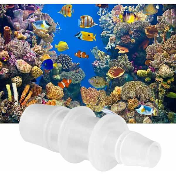 3 stk. Akvarieslange Adapter Akvariumslange Konverter Akvariumsrør Slangeforbindelse Luftpumpe Slangetilbehør (12mm/20mm) KLB