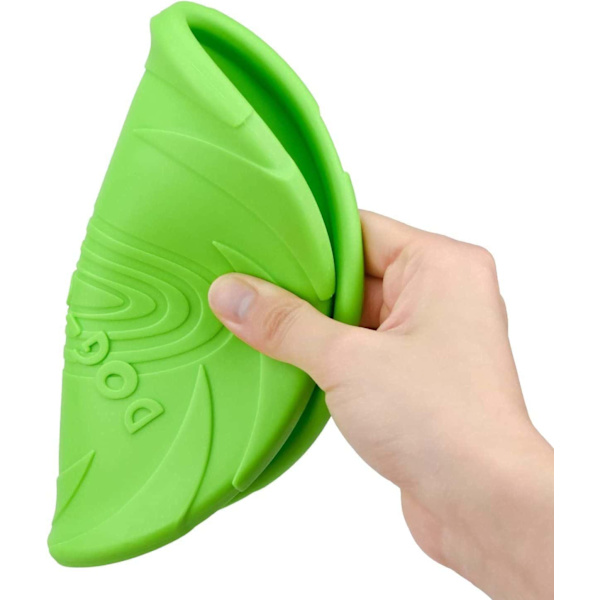 2 st Frisbee leksak för hundar, 18 cm hållbar gummikastningsdisk, hundträning för utomhusbruk (grön, orange)