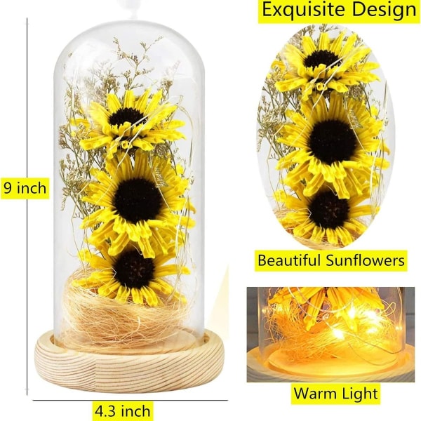 Kunstige blomster med LED-lys, sesamblomster er alltid i KLB