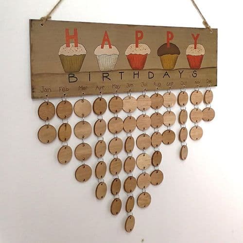 Evigvarende bursdagskalender DIY kalendergave til husfest