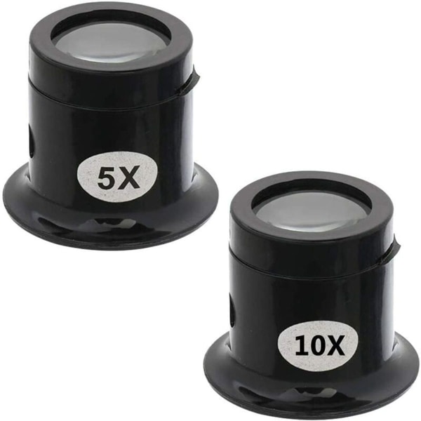 Watch suurennuslasi, 5X/10X Jeweler Eyepiece -suurennuslasi, watch suurennuslasi koruille, timanteille, jalokiville (