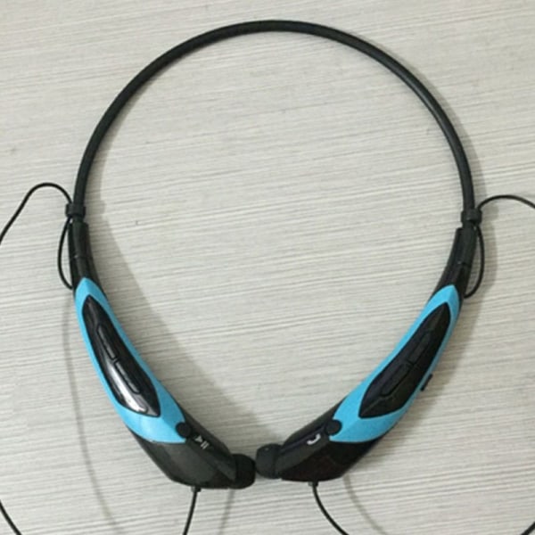 Bluetooth høretelefoner, trådløs Bluetooth 4.0 krave blå