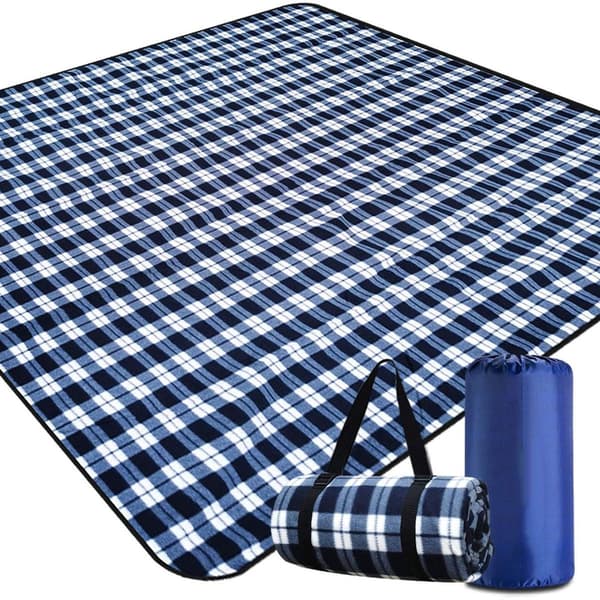 Vandtæt picnictæppe til stort picnictæppe med 3-lags materiale til