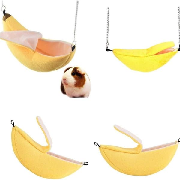Sød bananformet hamster hængekøje til små dyr KLB