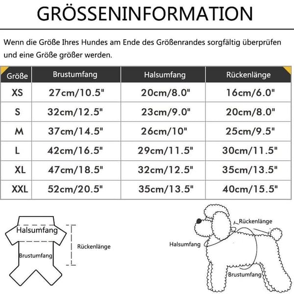Hundpyjamas bomull randig för små hundar 4 ben tryckta valpar KLB
