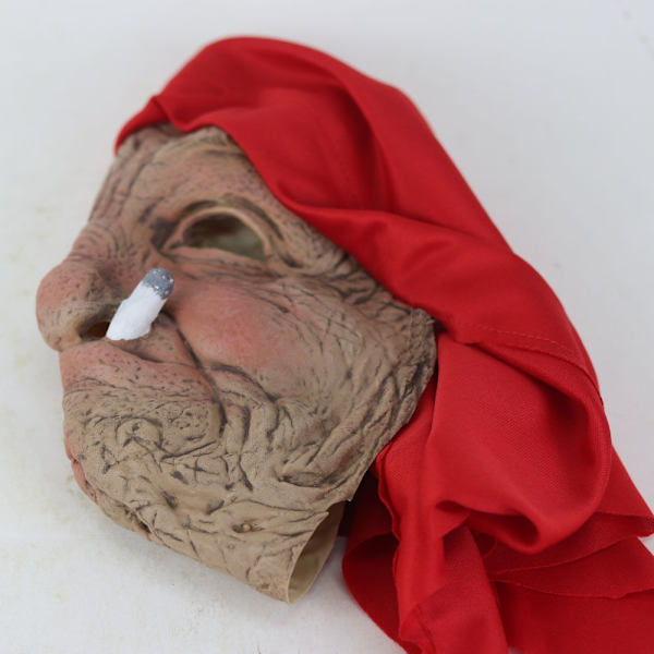 Røykende bestemor maske latex hodeplagg