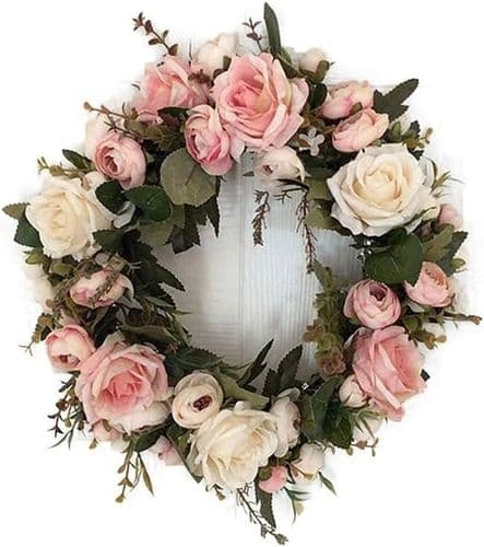 Kunstig Peonkrans, Kunstig Silkeblomstkrans - Hjem /