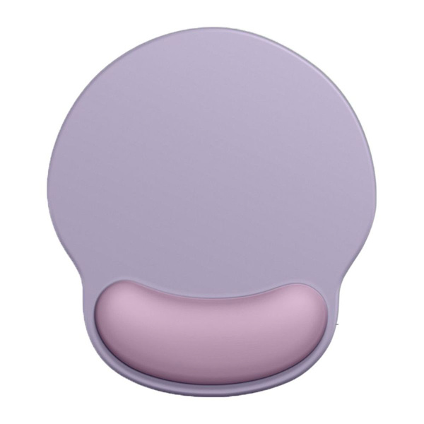 Ergonomisk musematte Silikon musematte med håndleddsbeskytter Blå Lilla