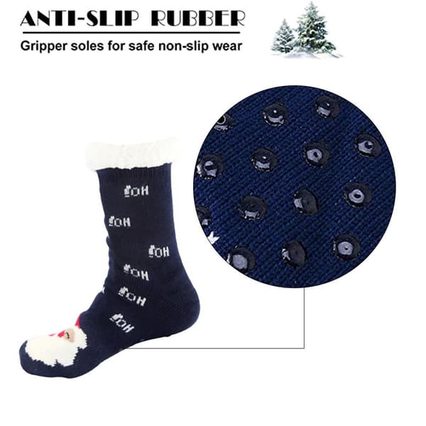 Pige Jule Slippers Strømper Skridsikre Fluffy Vinter Strømper Style 1 KLB