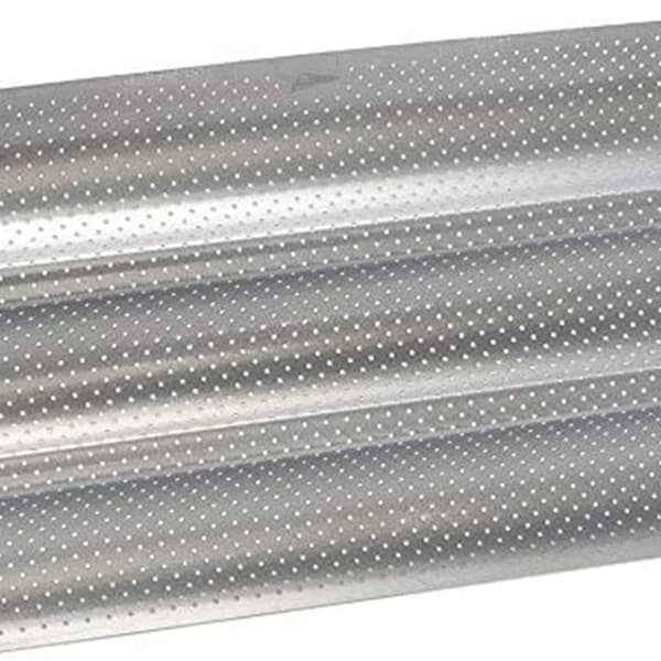 Non-stick baguette bageform, baguettebakke, 3-baguettebakke med perforering