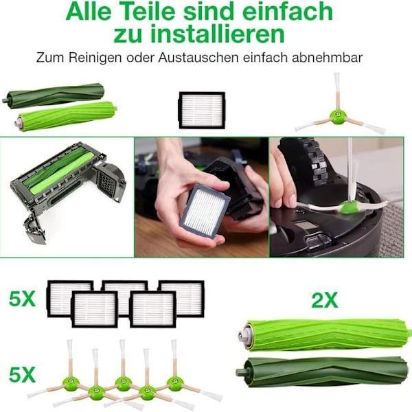 Reservedeler for IRobot 4624878 børster og gummibørster