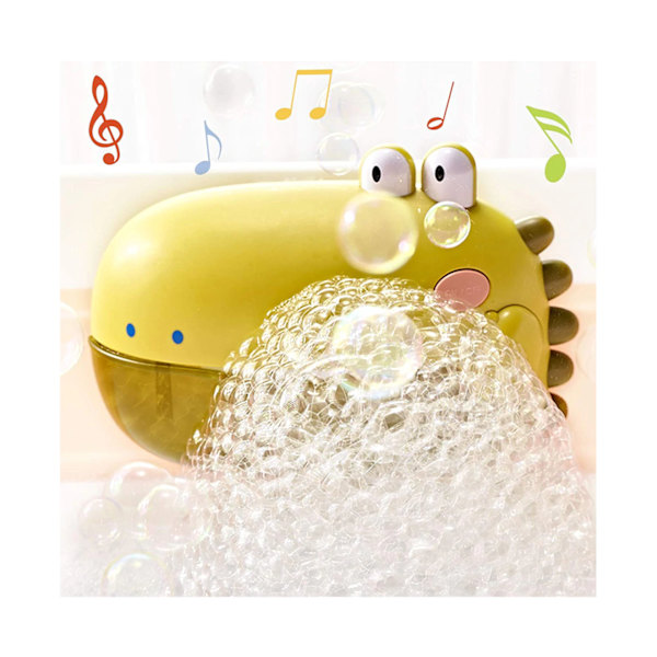 Bubbelbadmaskin för badkaret blåser bubblor, badleksaker med musik för småbarn, sjunger sånger badbubblor maskin för barn-Cyan