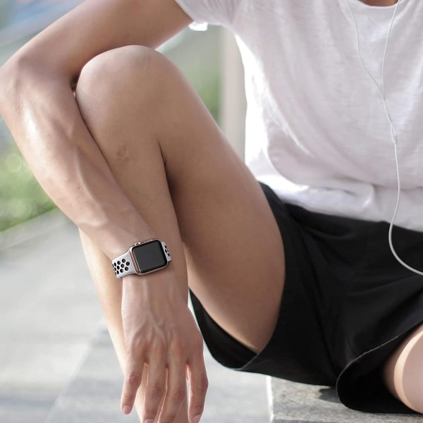 Urheiluranneke yhteensopiva Apple Watch hihnan kanssa, hengittävä