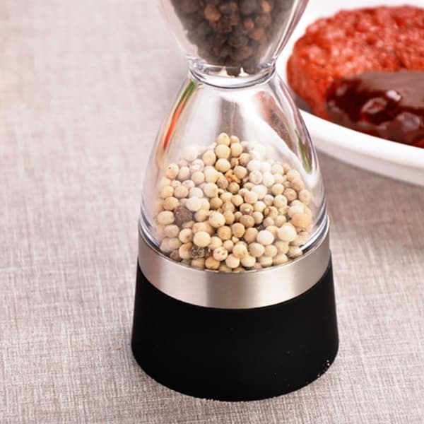 Peberkværn, salt, rustfrit stål, køkkenredskaber, dobbelt KLB