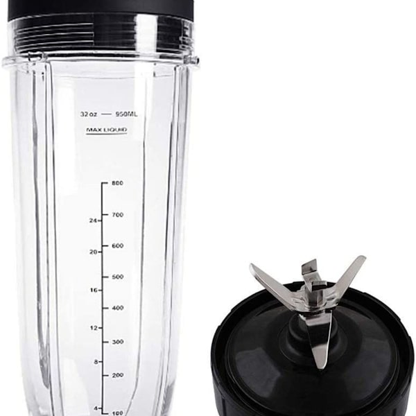 32 oz kopp och 7-vingad kniv för Nutri Ninja