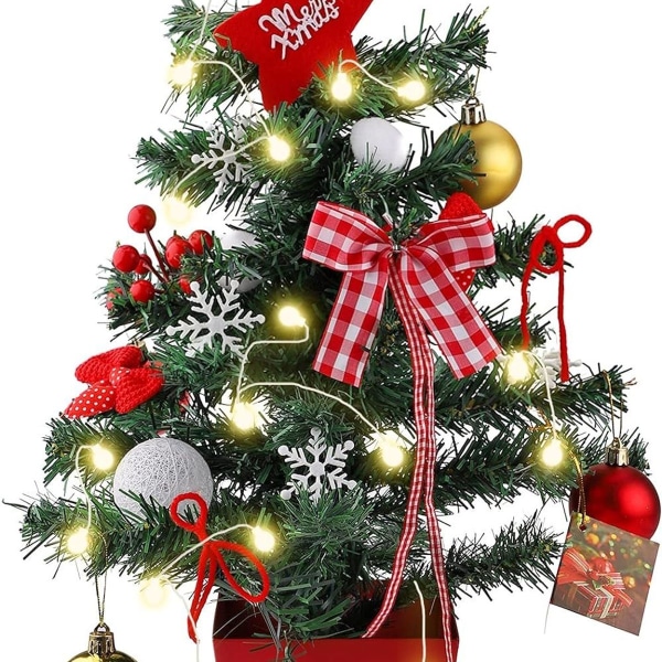Kunstig juletre Juletre 45cm ferdig dekorert dekorert med KLB