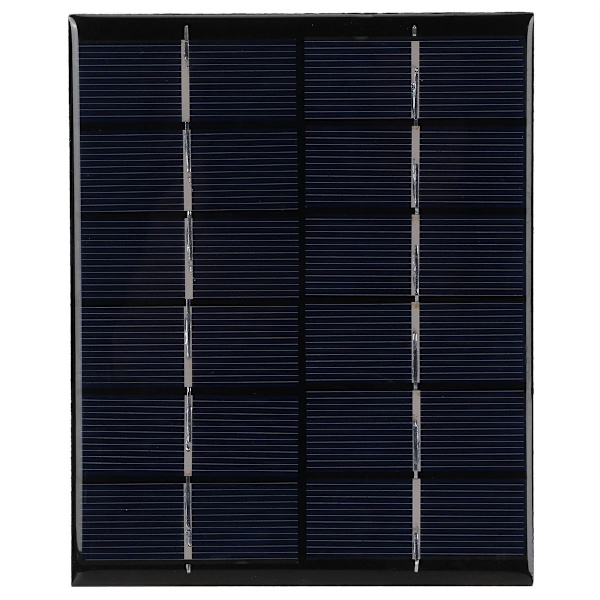 2W 6V solcellepanel med AA-batterioplader til KLB
