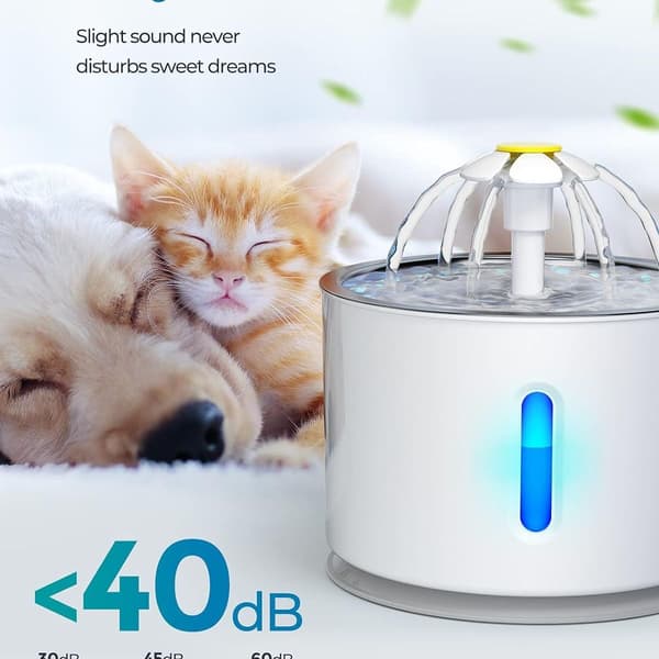 Kattevanddispenser Kattevanddispenser Rustfrit stål 2,4 liter