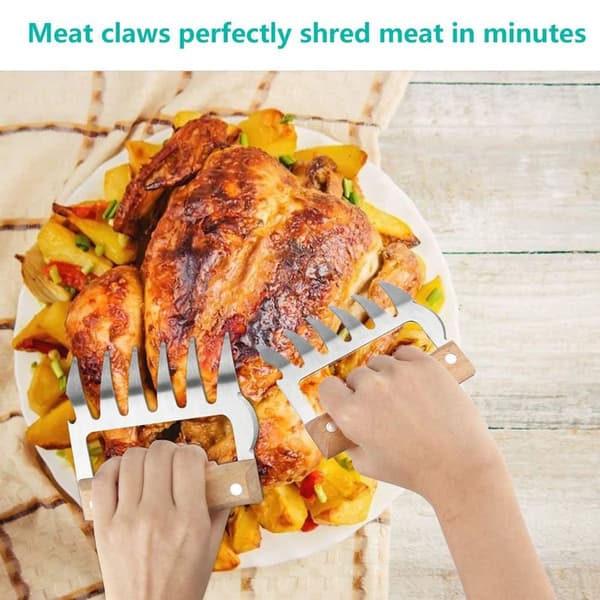 KLB Trägaffel Set med 2 köttklor