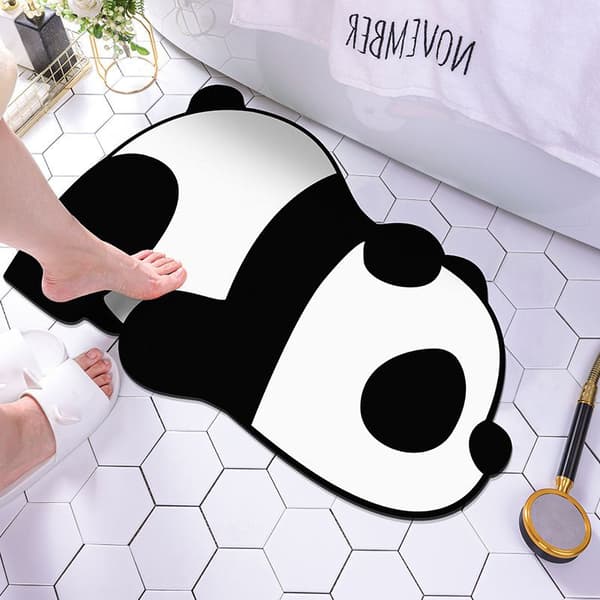 Panda halkfria badrumsmattor