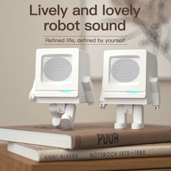 Mini Bluetooth-høyttaler bærbar robot-høyttalerleke KLB