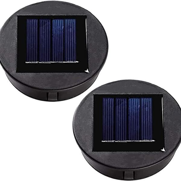 Del av topp erstatning solcellelys for lanterne, solcellepanel lysdeksel med en LED-lampe