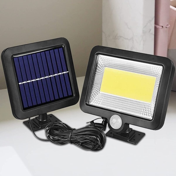 Solcellsstrålkastare med 100 LED-lampor, XVZ solcellslampor med rörelsesensor, IP65 vattentät