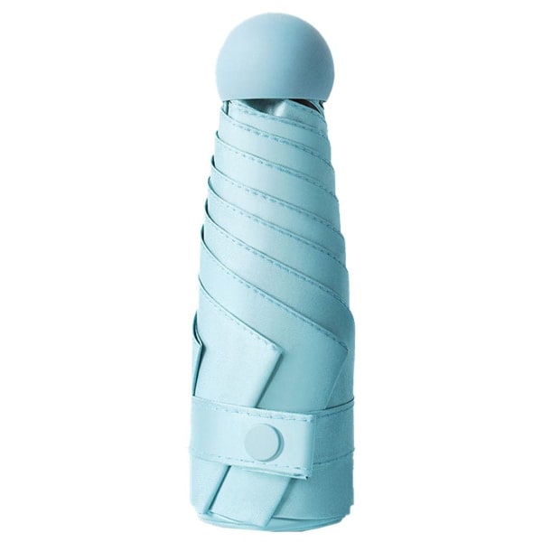 Ultrakevyt minisateenvarjo - Söpöllä case - 5-kertaisesti taitettava - Sininen KLB